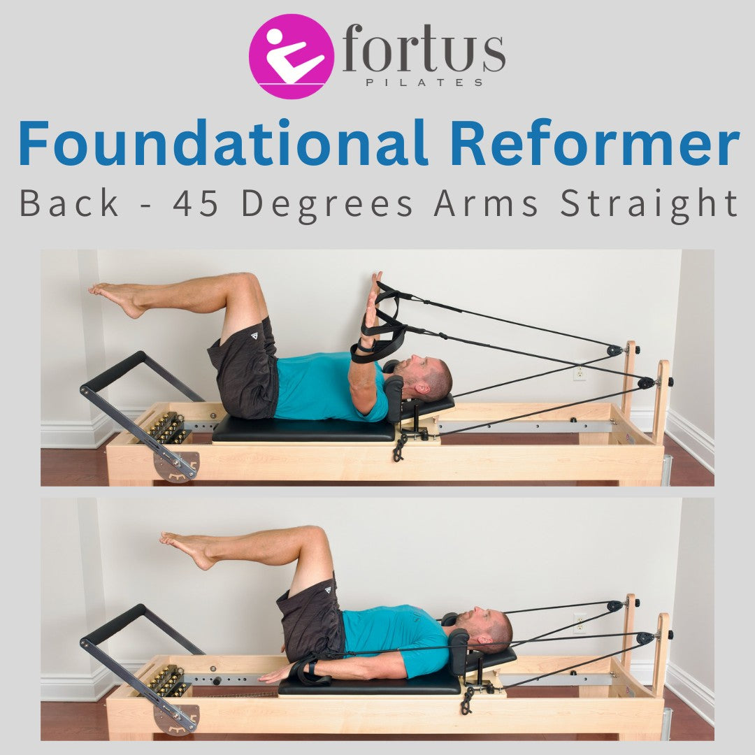 Foundational Reformer: Back - 45 Degrees Arms Straight