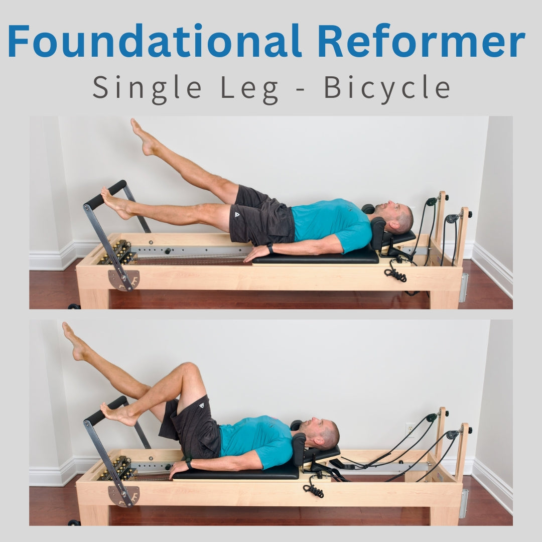 Foundational Reformer - Single Leg - Bicycle