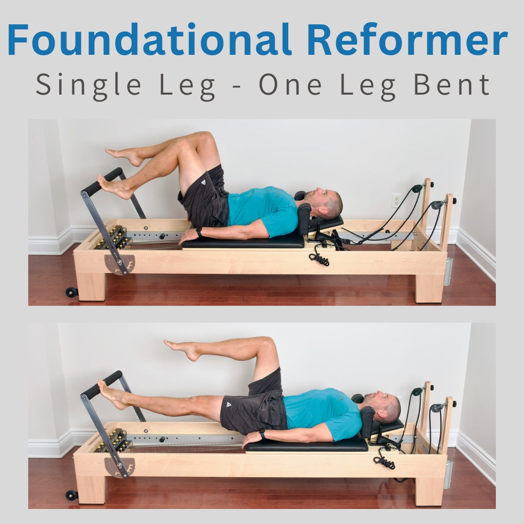 Foundation Reformer - Single Leg - One Leg Bent