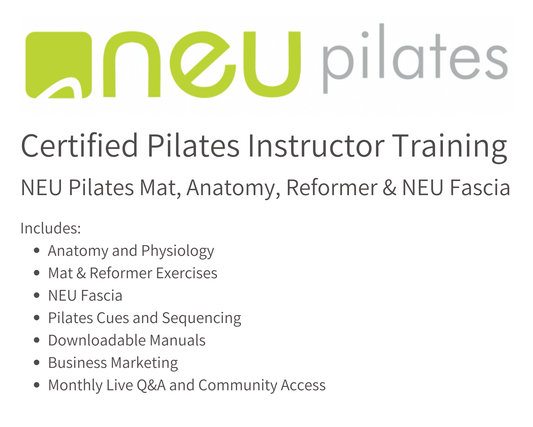 NEU Tapis Pilates, Anatomie, Reformer & Formation d’instructeur certifié NEU Fascia